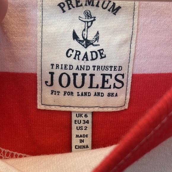 Joules Riviera Dress - Blue Multistripe - Size 2 - Picture 6 of 9